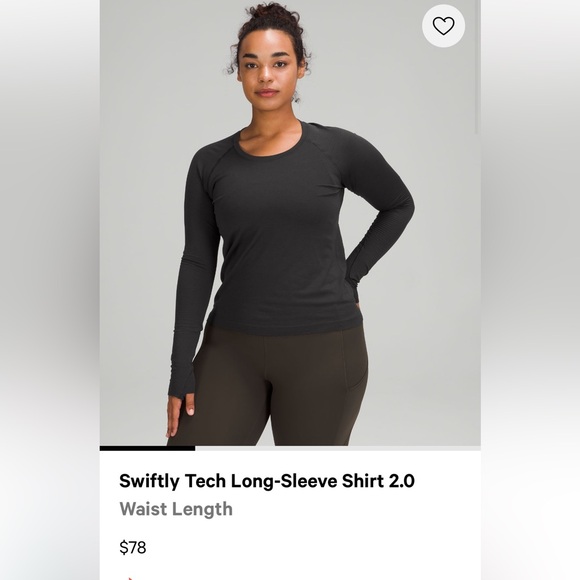 Lululemon swiftly tech crop length short sleeve black size 6 - Picture 2 of 7